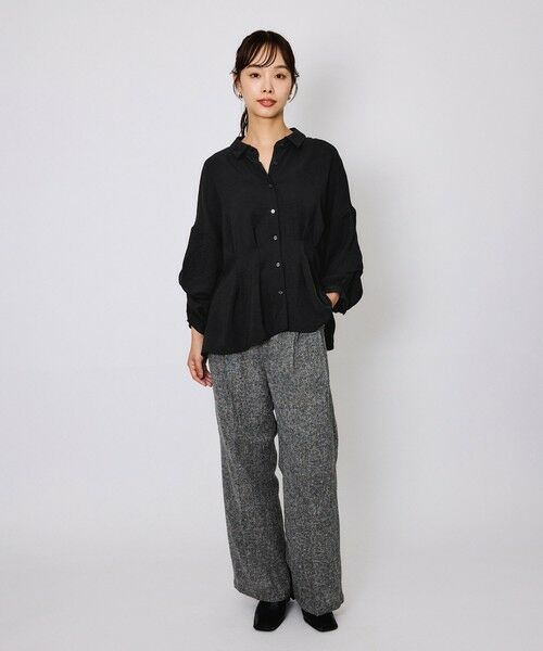 QUEENS COURT / クイーンズコート その他パンツ | ライトツィードタックパンツ≪手洗い可能≫ | 詳細5