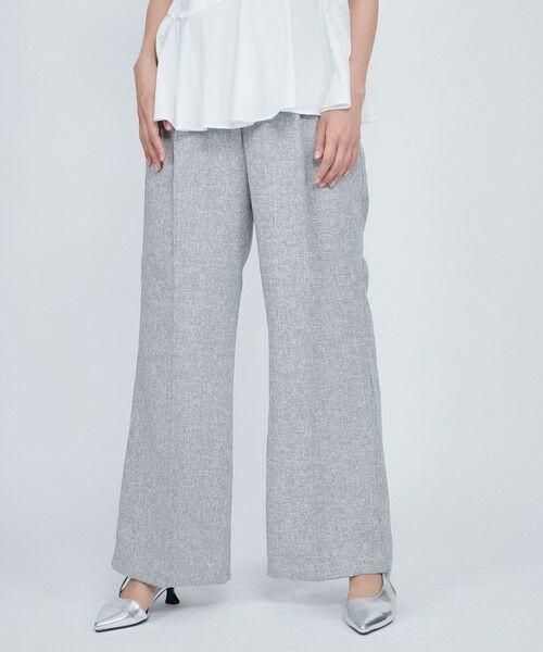 QUEENS COURT / クイーンズコート その他パンツ | ライトツィードタックパンツ≪手洗い可能≫ | 詳細12