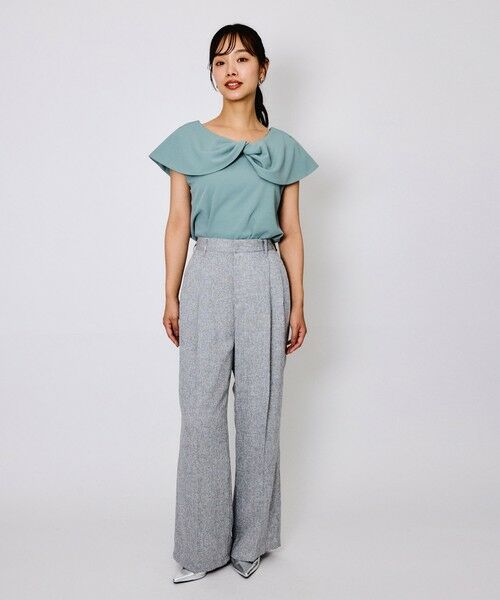 QUEENS COURT / クイーンズコート その他パンツ | ライトツィードタックパンツ≪手洗い可能≫ | 詳細13