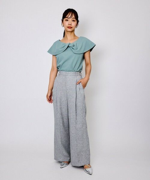 QUEENS COURT / クイーンズコート その他パンツ | ライトツィードタックパンツ≪手洗い可能≫ | 詳細14