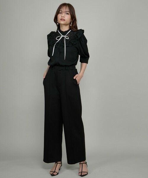 QUEENS COURT / クイーンズコート その他パンツ | ボンディングセンターシームパンツ≪手洗い可能≫ | 詳細1