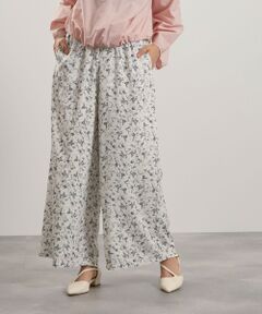 QUEENS COURT / クイーンズコート その他パンツ | マルチフラワーイージーワイドパンツ≪手洗い可能≫