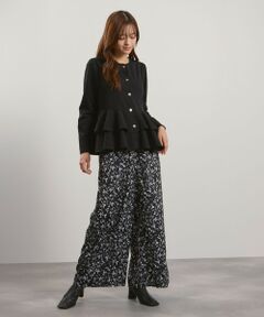 QUEENS COURT / クイーンズコート その他パンツ | マルチフラワーイージーワイドパンツ≪手洗い可能≫