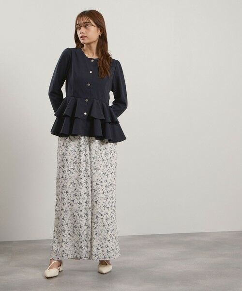 QUEENS COURT / クイーンズコート その他パンツ | マルチフラワーイージーワイドパンツ≪手洗い可能≫ | 詳細4