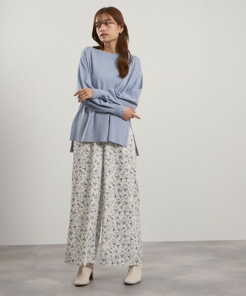 QUEENS COURT / クイーンズコート その他パンツ | マルチフラワーイージーワイドパンツ≪手洗い可能≫ | 詳細5