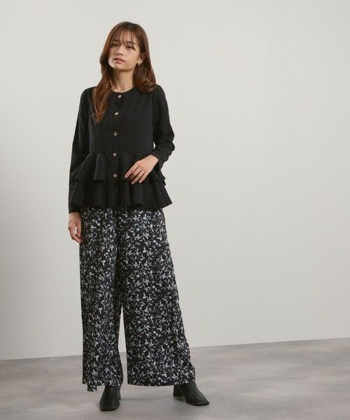 QUEENS COURT / クイーンズコート その他パンツ | マルチフラワーイージーワイドパンツ≪手洗い可能≫ | 詳細8