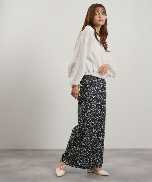 QUEENS COURT / クイーンズコート その他パンツ | マルチフラワーイージーワイドパンツ≪手洗い可能≫ | 詳細9