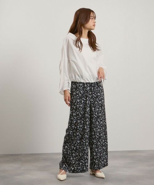 QUEENS COURT / クイーンズコート その他パンツ | マルチフラワーイージーワイドパンツ≪手洗い可能≫ | 詳細10
