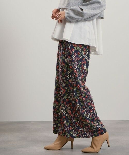 QUEENS COURT / クイーンズコート その他パンツ | マルチフラワーイージーワイドパンツ≪手洗い可能≫ | 詳細14