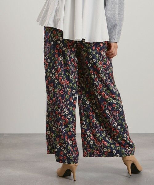 QUEENS COURT / クイーンズコート その他パンツ | マルチフラワーイージーワイドパンツ≪手洗い可能≫ | 詳細15
