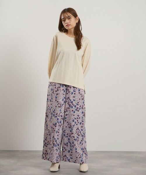 QUEENS COURT / クイーンズコート その他パンツ | マルチフラワーイージーワイドパンツ≪手洗い可能≫ | 詳細22