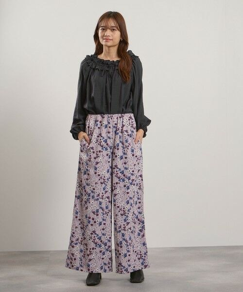 QUEENS COURT / クイーンズコート その他パンツ | マルチフラワーイージーワイドパンツ≪手洗い可能≫ | 詳細23