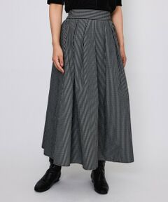 QUEENS COURT / クイーンズコート ミニ・ひざ丈スカート | タフタチェックフレアスカート≪手洗い可能≫