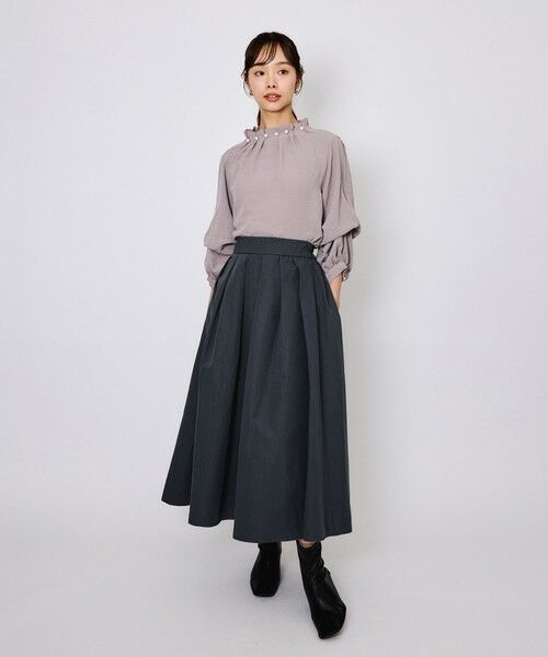 QUEENS COURT / クイーンズコート ミニ・ひざ丈スカート | タフタチェックフレアスカート≪手洗い可能≫ | 詳細9