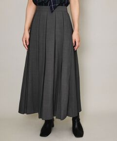 QUEENS COURT / クイーンズコート ミニ・ひざ丈スカート | ハイツイストクロスワイドプリーツスカート≪セットアップ対応/手洗い可能≫