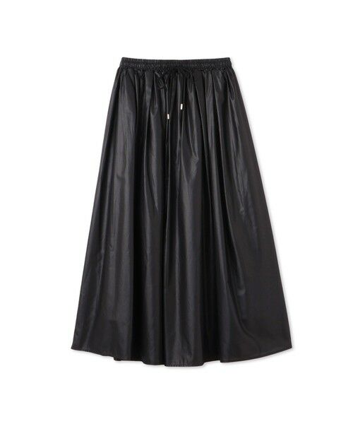 QUEENS COURT / クイーンズコート ミニ・ひざ丈スカート | シアーレザー調フレアスカート≪手洗い可能≫ | 詳細7