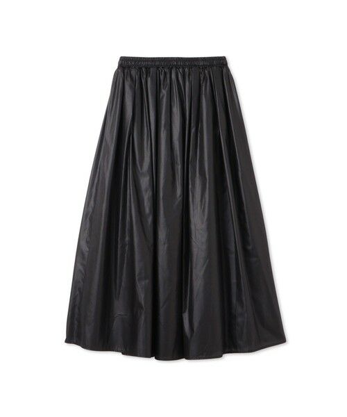 QUEENS COURT / クイーンズコート ミニ・ひざ丈スカート | シアーレザー調フレアスカート≪手洗い可能≫ | 詳細8