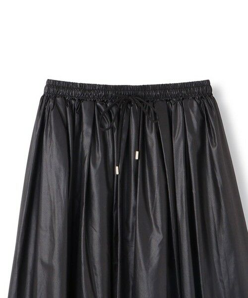 QUEENS COURT / クイーンズコート ミニ・ひざ丈スカート | シアーレザー調フレアスカート≪手洗い可能≫ | 詳細9