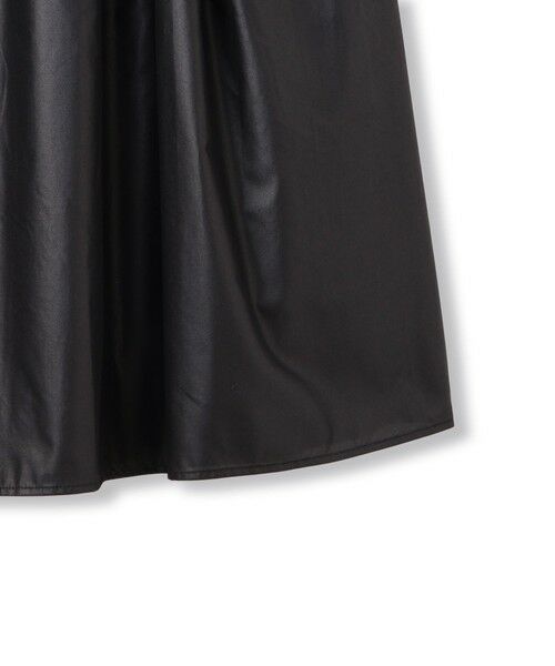 QUEENS COURT / クイーンズコート ミニ・ひざ丈スカート | シアーレザー調フレアスカート≪手洗い可能≫ | 詳細10