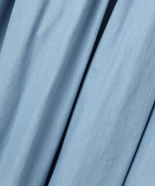 QUEENS COURT / クイーンズコート ミニ・ひざ丈スカート | ダンガリーデニムギャザーフレアスカート≪手洗い可能≫ | 詳細17