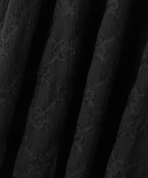 QUEENS COURT / クイーンズコート ミニ・ひざ丈スカート | フラワーレース刺繍フレアスカート≪手洗い可能≫ | 詳細6