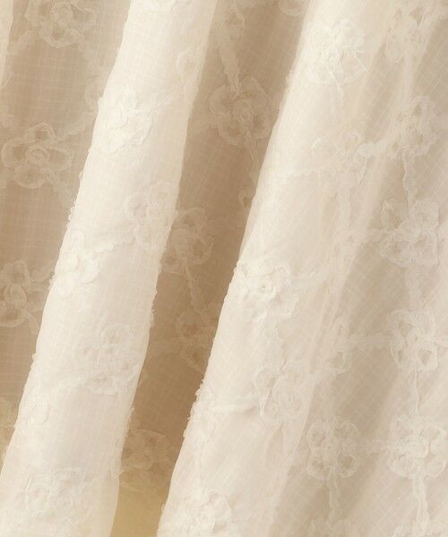 QUEENS COURT / クイーンズコート ミニ・ひざ丈スカート | フラワーレース刺繍フレアスカート≪手洗い可能≫ | 詳細13