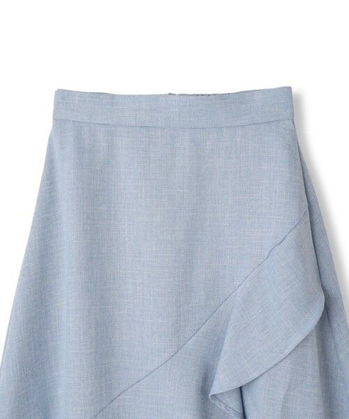 QUEENS COURT / クイーンズコート ミニ・ひざ丈スカート | ツィードライクアシメフリルスカート≪手洗い可能≫ | 詳細5