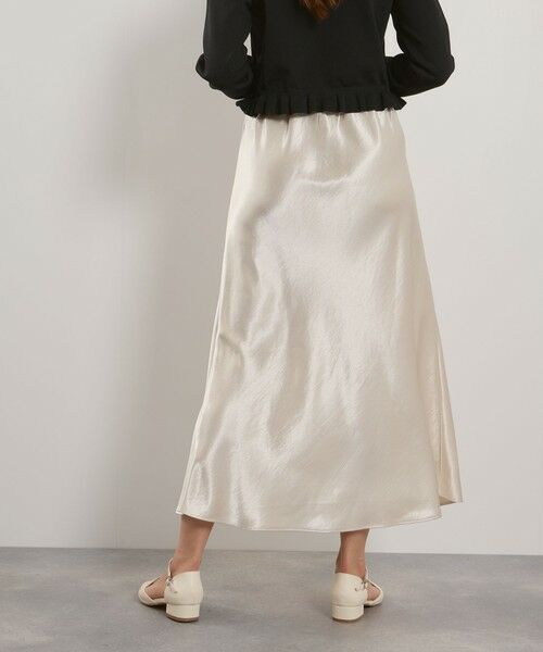 QUEENS COURT / クイーンズコート ミニ・ひざ丈スカート | シルキーヘビーサテンスカート≪手洗い可能≫ | 詳細10
