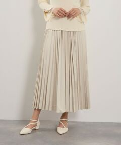 QUEENS COURT / クイーンズコート ミニ・ひざ丈スカート | シープナッパチョウプリーツスカート