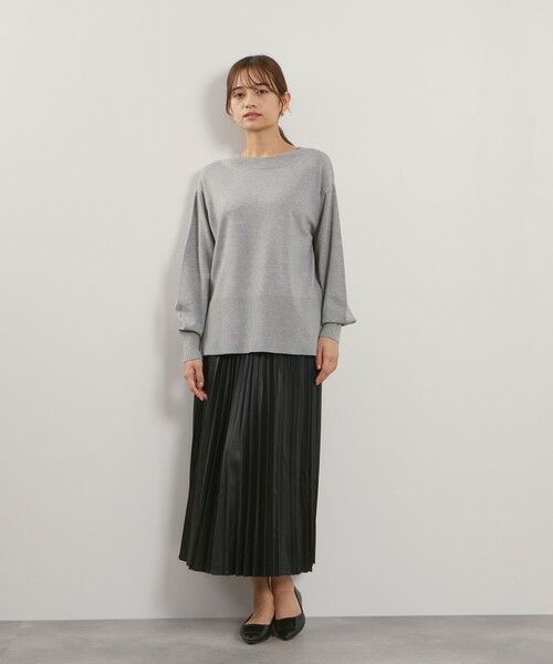 QUEENS COURT / クイーンズコート ミニ・ひざ丈スカート | シープナッパチョウプリーツスカート | 詳細2