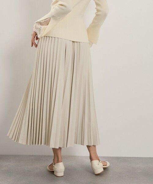 QUEENS COURT / クイーンズコート ミニ・ひざ丈スカート | シープナッパチョウプリーツスカート | 詳細5