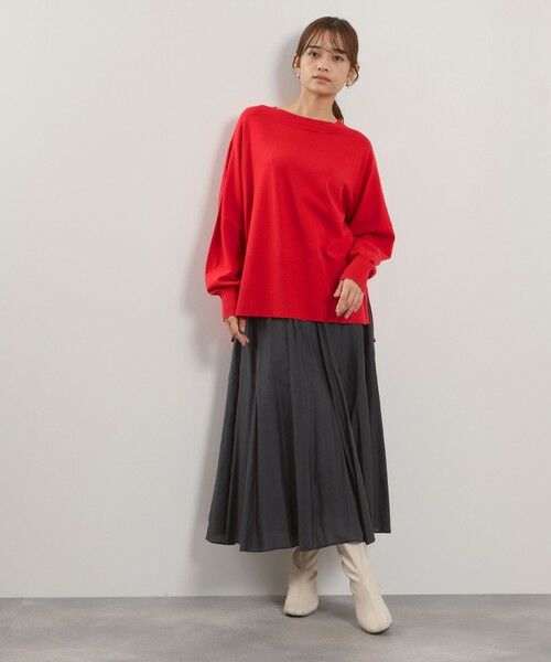 QUEENS COURT / クイーンズコート ミニ・ひざ丈スカート | シルキーローンウエストプリーツスカート≪手洗い可能≫ | 詳細21