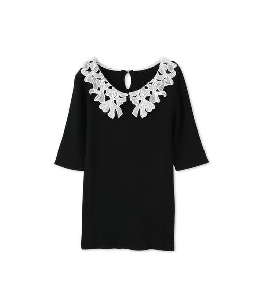 QUEENS COURT / クイーンズコート ニット・セーター | リボンレースカラーリブニット≪手洗い可能≫ | 詳細7