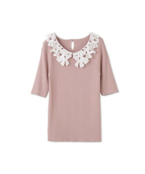 QUEENS COURT / クイーンズコート ニット・セーター | リボンレースカラーリブニット≪手洗い可能≫ | 詳細10