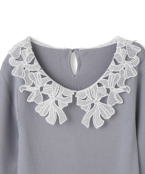 QUEENS COURT / クイーンズコート ニット・セーター | リボンレースカラーリブニット≪手洗い可能≫ | 詳細19