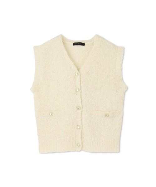 QUEENS COURT / クイーンズコート ニット・セーター | リボンヤーンスポンディッシュベスト≪手洗い可能≫ | 詳細5