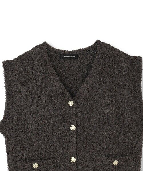 QUEENS COURT / クイーンズコート ニット・セーター | リボンヤーンスポンディッシュベスト≪手洗い可能≫ | 詳細12