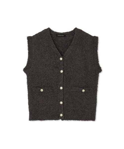 QUEENS COURT / クイーンズコート ニット・セーター | リボンヤーンスポンディッシュベスト≪手洗い可能≫ | 詳細9