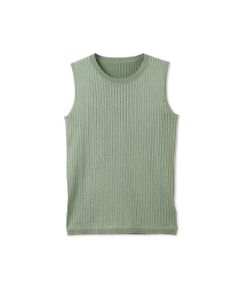 QUEENS COURT / クイーンズコート ニット・セーター | ブライトワイドリブスリーブレスニット≪手洗い可能≫