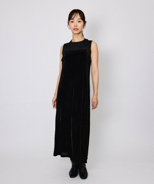 QUEENS COURT / クイーンズコート ニット・セーター | ブライトワイドリブスリーブレスニット≪手洗い可能≫ | 詳細1