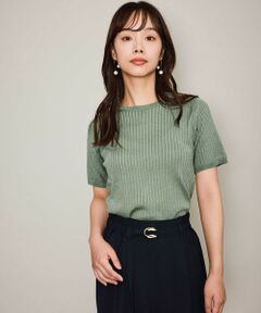 QUEENS COURT / クイーンズコート ニット・セーター | ブライトワイドリブニット≪手洗い可能≫