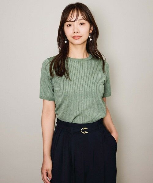 QUEENS COURT / クイーンズコート ニット・セーター | ブライトワイドリブニット≪手洗い可能≫ | 詳細2