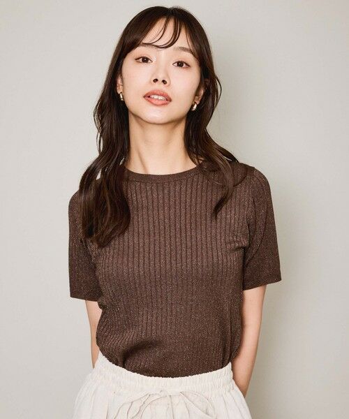 QUEENS COURT / クイーンズコート ニット・セーター | ブライトワイドリブニット≪手洗い可能≫ | 詳細9