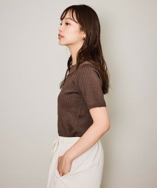 QUEENS COURT / クイーンズコート ニット・セーター | ブライトワイドリブニット≪手洗い可能≫ | 詳細10