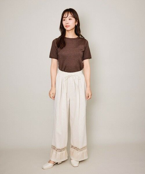 QUEENS COURT / クイーンズコート ニット・セーター | ブライトワイドリブニット≪手洗い可能≫ | 詳細12