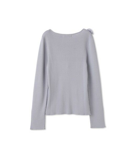 QUEENS COURT / クイーンズコート ニット・セーター | 3Dフラワーボートネックニット≪手洗い可能≫ | 詳細23