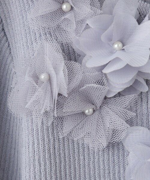 QUEENS COURT / クイーンズコート ニット・セーター | 3Dフラワーボートネックニット≪手洗い可能≫ | 詳細24