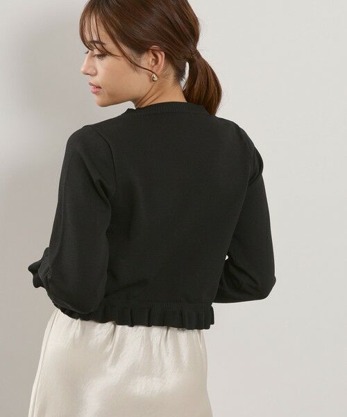 QUEENS COURT / クイーンズコート カーディガン・ボレロ | スポンディッシュニットフリルカーディガン≪手洗い可能≫ | 詳細3