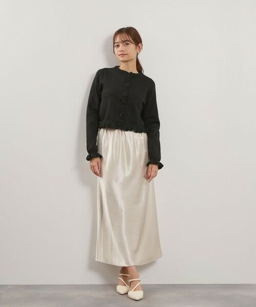QUEENS COURT / クイーンズコート カーディガン・ボレロ | スポンディッシュニットフリルカーディガン≪手洗い可能≫ | 詳細5