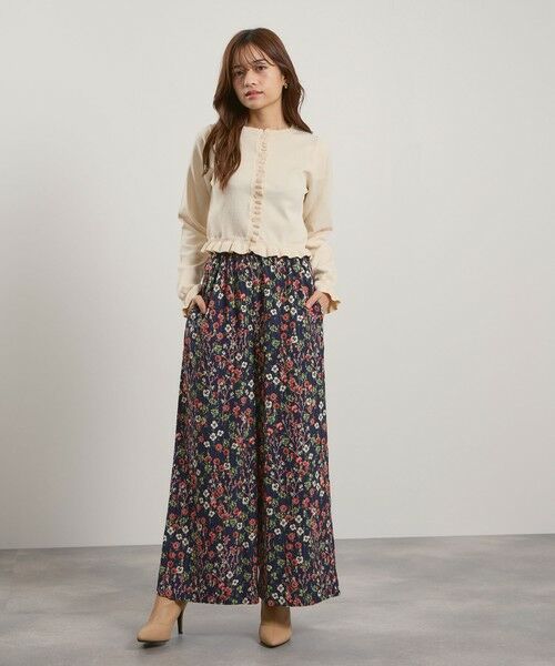 QUEENS COURT / クイーンズコート カーディガン・ボレロ | スポンディッシュニットフリルカーディガン≪手洗い可能≫ | 詳細14